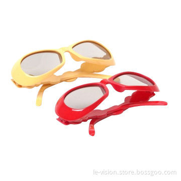 Plastic Frame Passive 3D Cinema Glasses for Children, Made in China